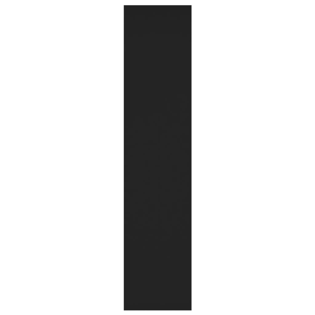 Bokhylla Svart Rumsavdelare 100x30x135 cm