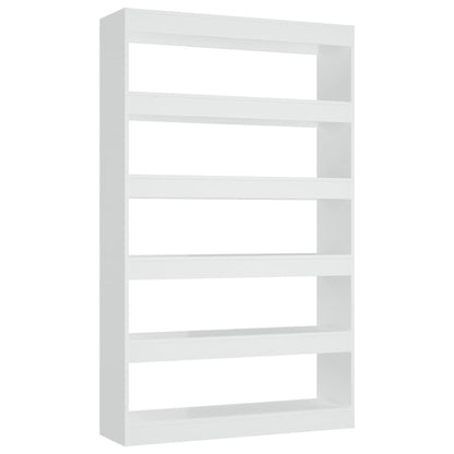 Bokhylla Vit Rumsavdelare 100x30x166 cm