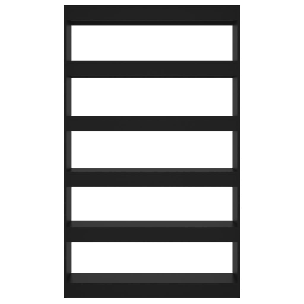 Bokhylla Svart Rumsavdelare 100x30x166 cm