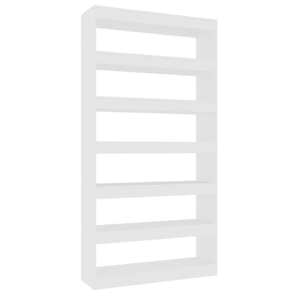 Bokhylla Vit Rumsavdelare 100x30x198 cm