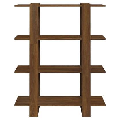 Bokhylle Brun Ek Rumsavdelare 100x30x123,5 cm