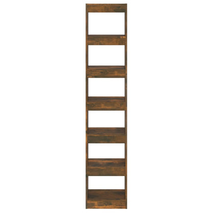 Bokhylla Rökfärgad Ek 40x30x198 cm