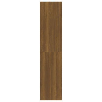 Bokhylla Brun Ek 80x30x135 cm