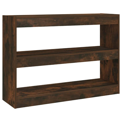 Bokhylla Rökfärgad Ek 100x30x72 cm