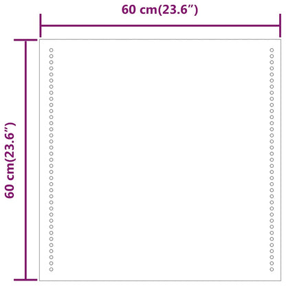 Badrumsspegel LED 60x60 cm
