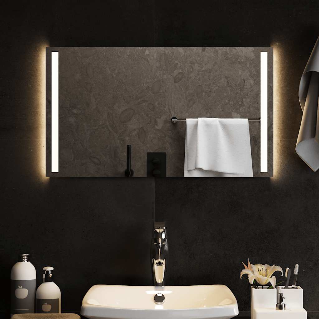 Badrumsspegel LED 70x40 cm