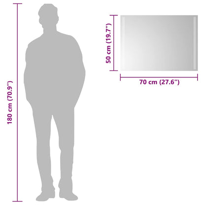 Badrumsspegel LED 70x50 cm