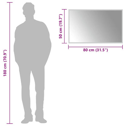 Badrumsspegel LED 80x50 cm