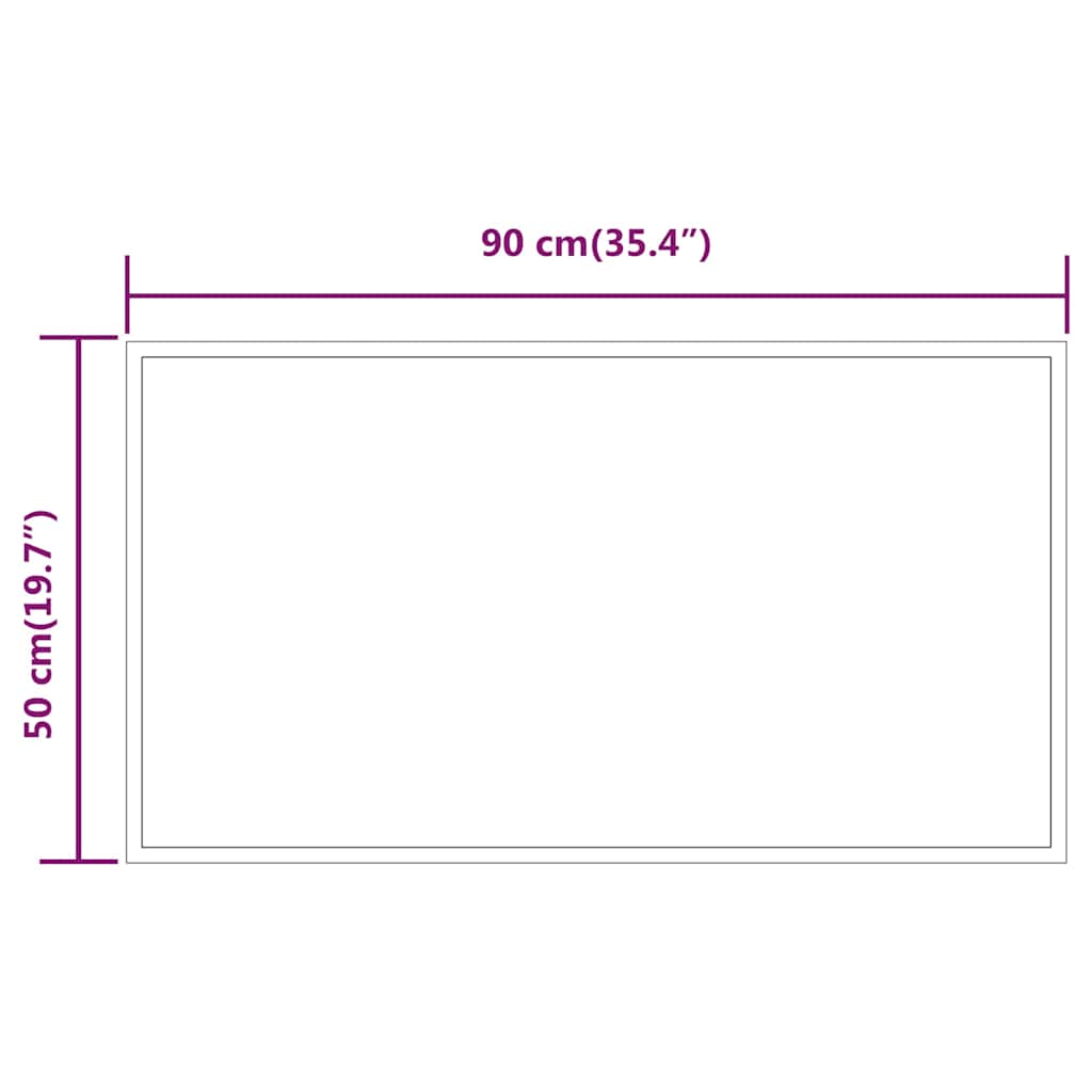 Badrumsspegel LED 90x50 cm