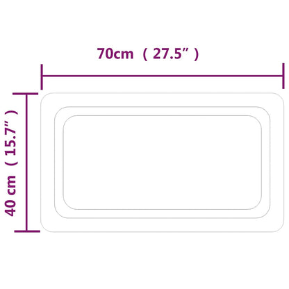 Badrumsspegel LED 70x40 cm