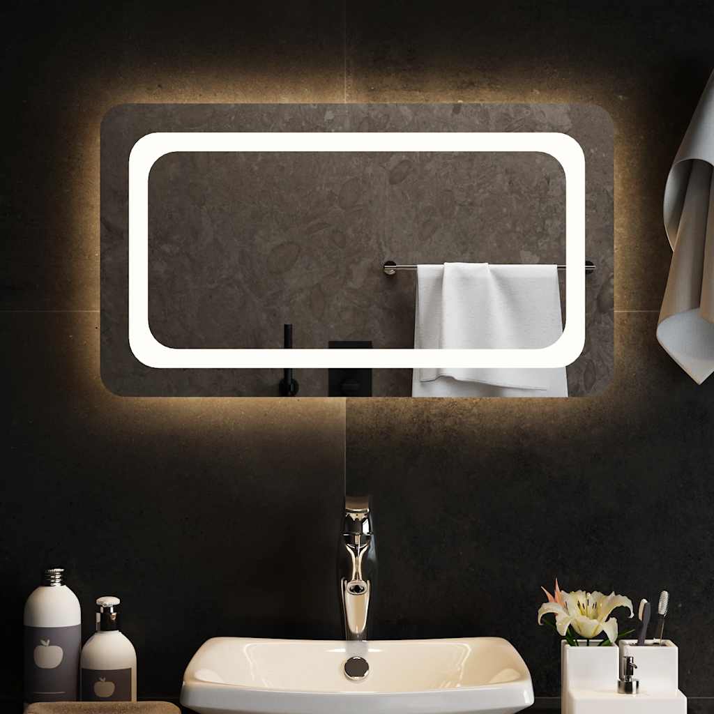 Badrumsspegel LED 70x40 cm