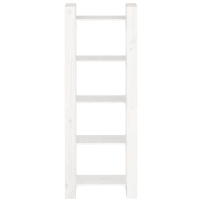 Bokhylla Vit Rumsavdelare 60x35x160 cm massiv furu