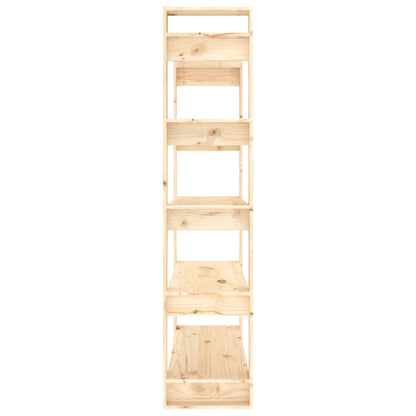 Bokhylla Trä 80x35x160 cm massiv furu