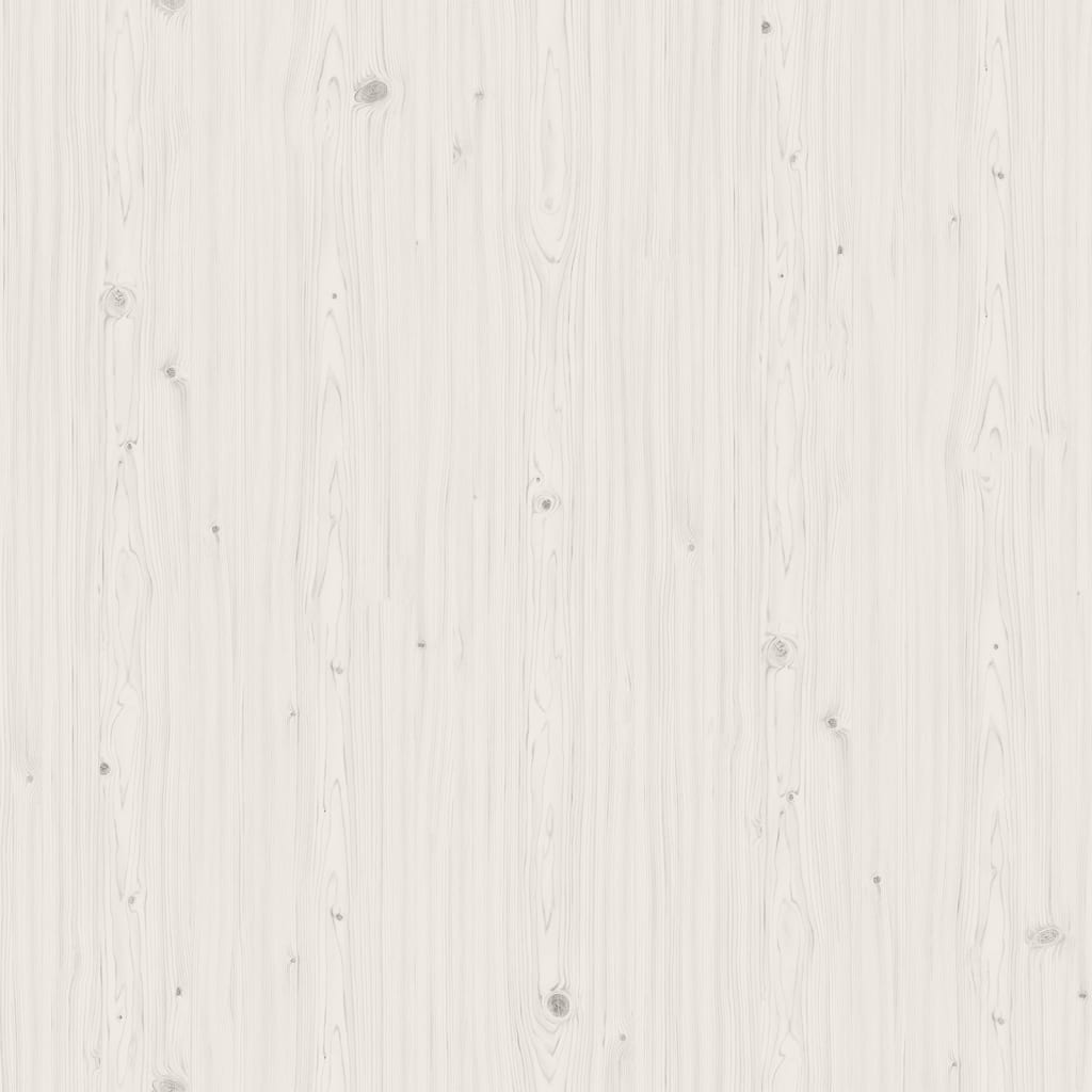 Bokhylla Vit 80x25x132 cm massiv furu