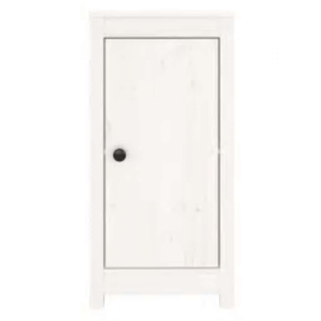 Skänk vit 39x35x80 cm massiv furu