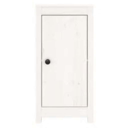 Skänk vit 39x35x80 cm massiv furu