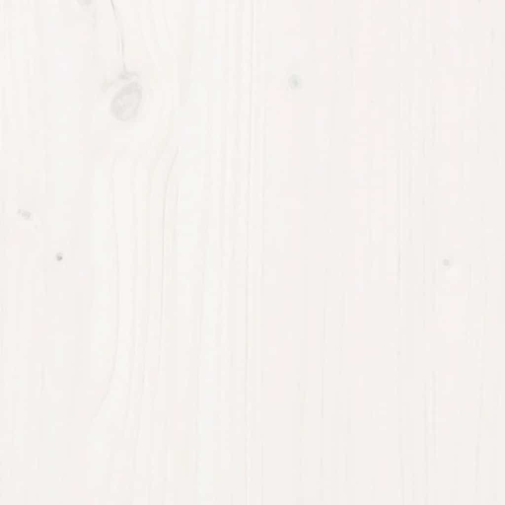 Skänk vit 39x35x80 cm massiv furu