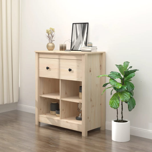 Skänk Trä 70x35x80 cm massiv furu