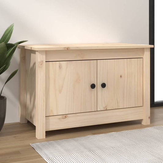 Skoställ Trä Skoskåp 70x38x45,5 cm massiv furu
