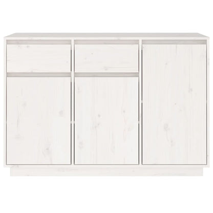 Skänk Vit 110x34x75 cm massiv furu
