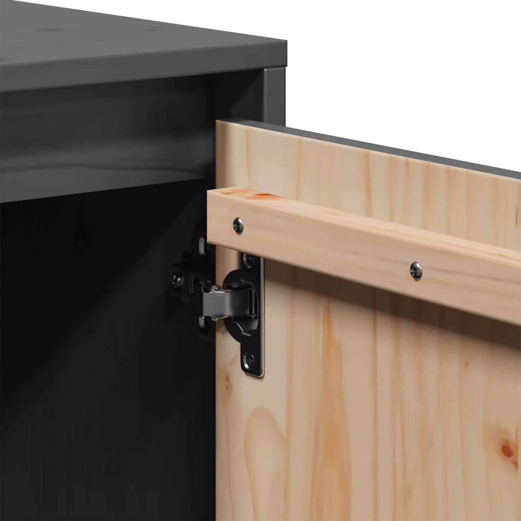 TV-Möbel Grå TV-Bänk 110,5x35x44 cm massiv furu