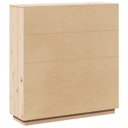 Skåp Trä 110,5x35x117 cm massiv furu