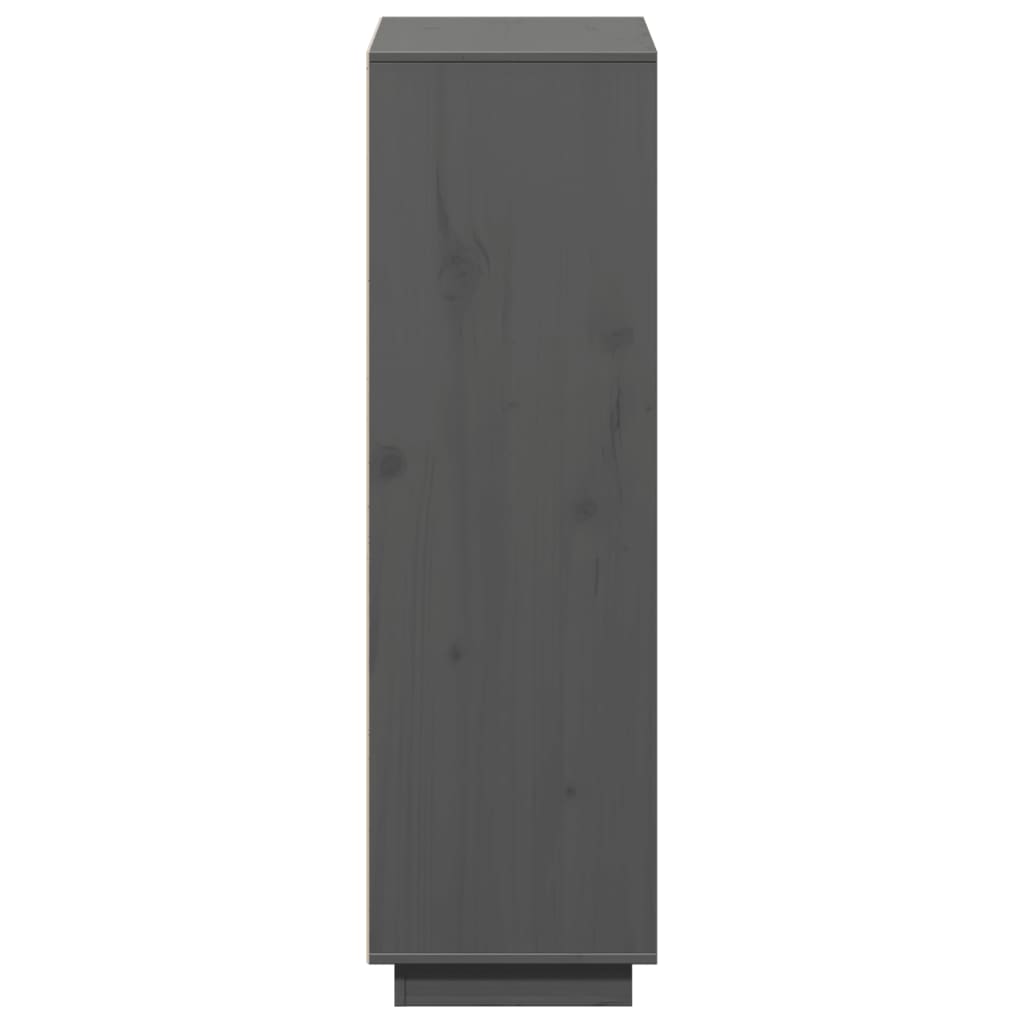 Skåp Grå 110,5x35x117 cm massiv furu