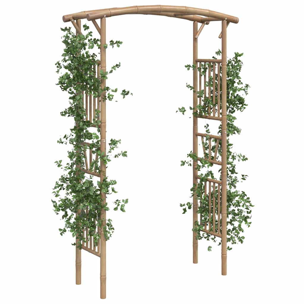 Utomhus Blomställning Växtstöd Rosenbåge bambu 118x40x187 cm