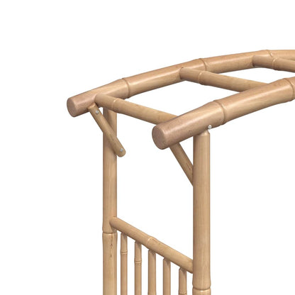 Utomhus Blomställning Växtstöd Rosenbåge bambu 118x40x187 cm
