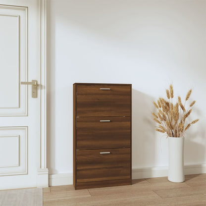 Skoställ Brun Ek 59x17x108 cm