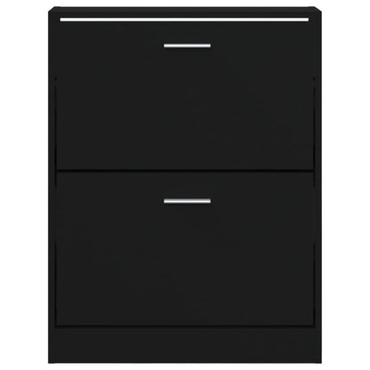 Skoställ Svart Skoskåp 59x17x81 cm