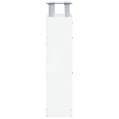 Skoställ Högglans Vit Skoskåp 63x24x104 cm