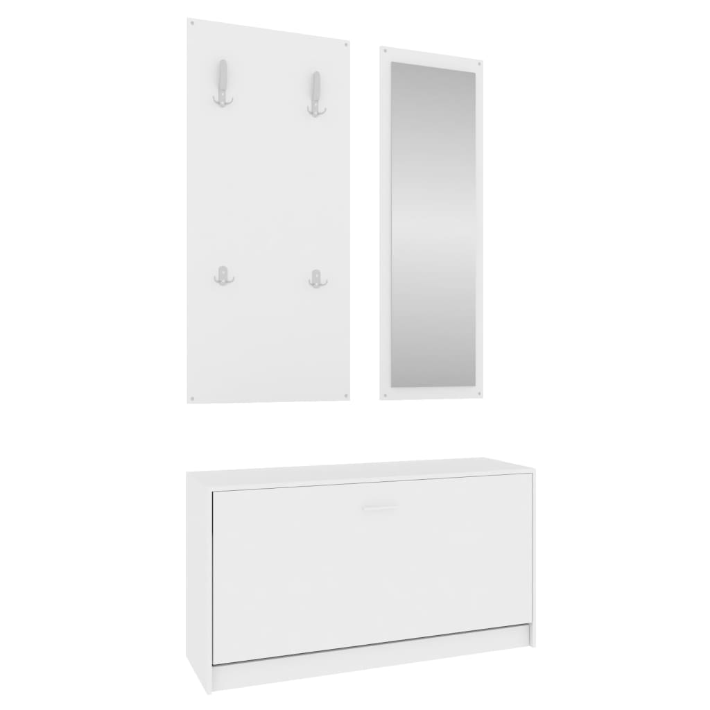 Skoställ Vit 3-i-1 set