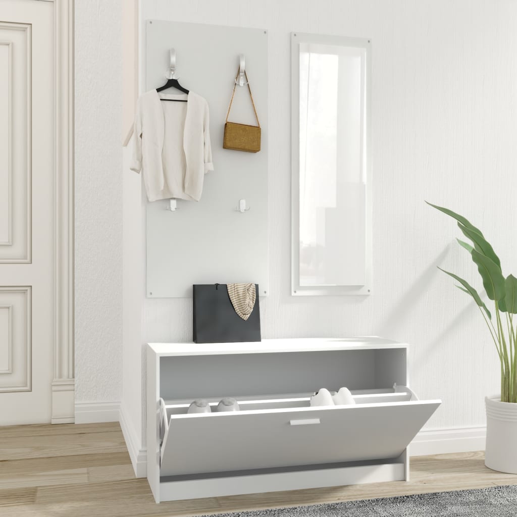 Skoställ Vit 3-i-1 set