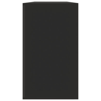 Skoställ Svart Skobänk 80x24x45 cm