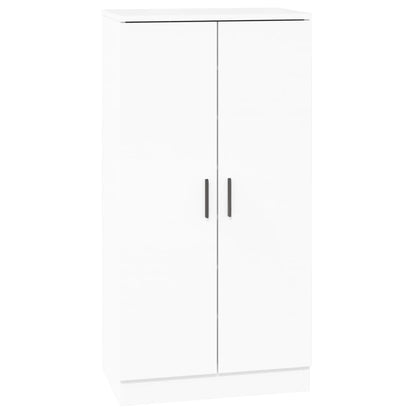 Skoställ Högglans Vit Skoskåp 55x35x108 cm