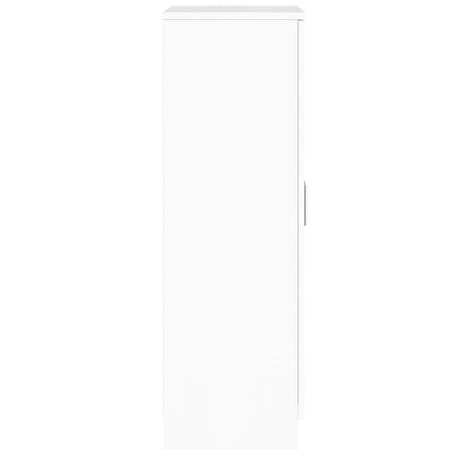 Skoställ Högglans Vit Skoskåp 55x35x108 cm