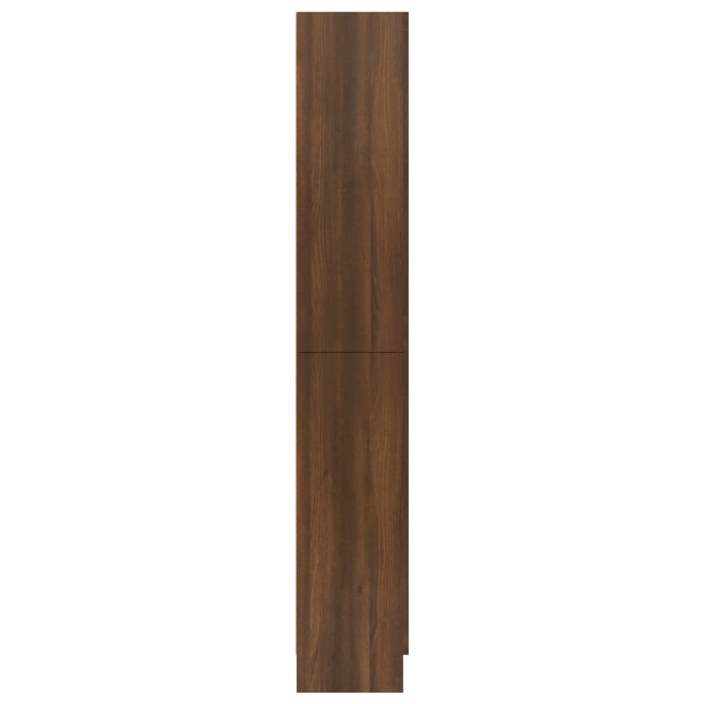 Vitrinskåp Brun Ek 82,5x30,5x185,5 cm