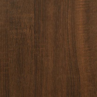 Bokhylla Brun Ek 155x24x160 cm