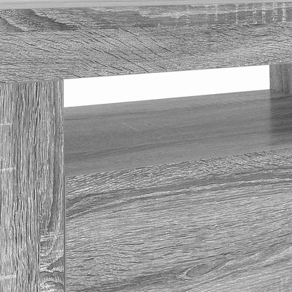 TV-Möbel Sonoma Grå TV-Bänk LED 120x35x40 cm