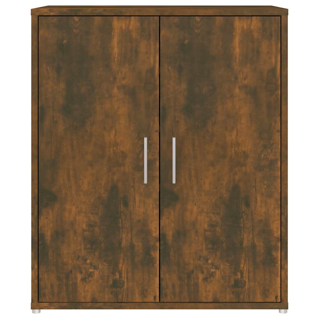 Skoställ Rökfärgad Ek 60x35x70 cm