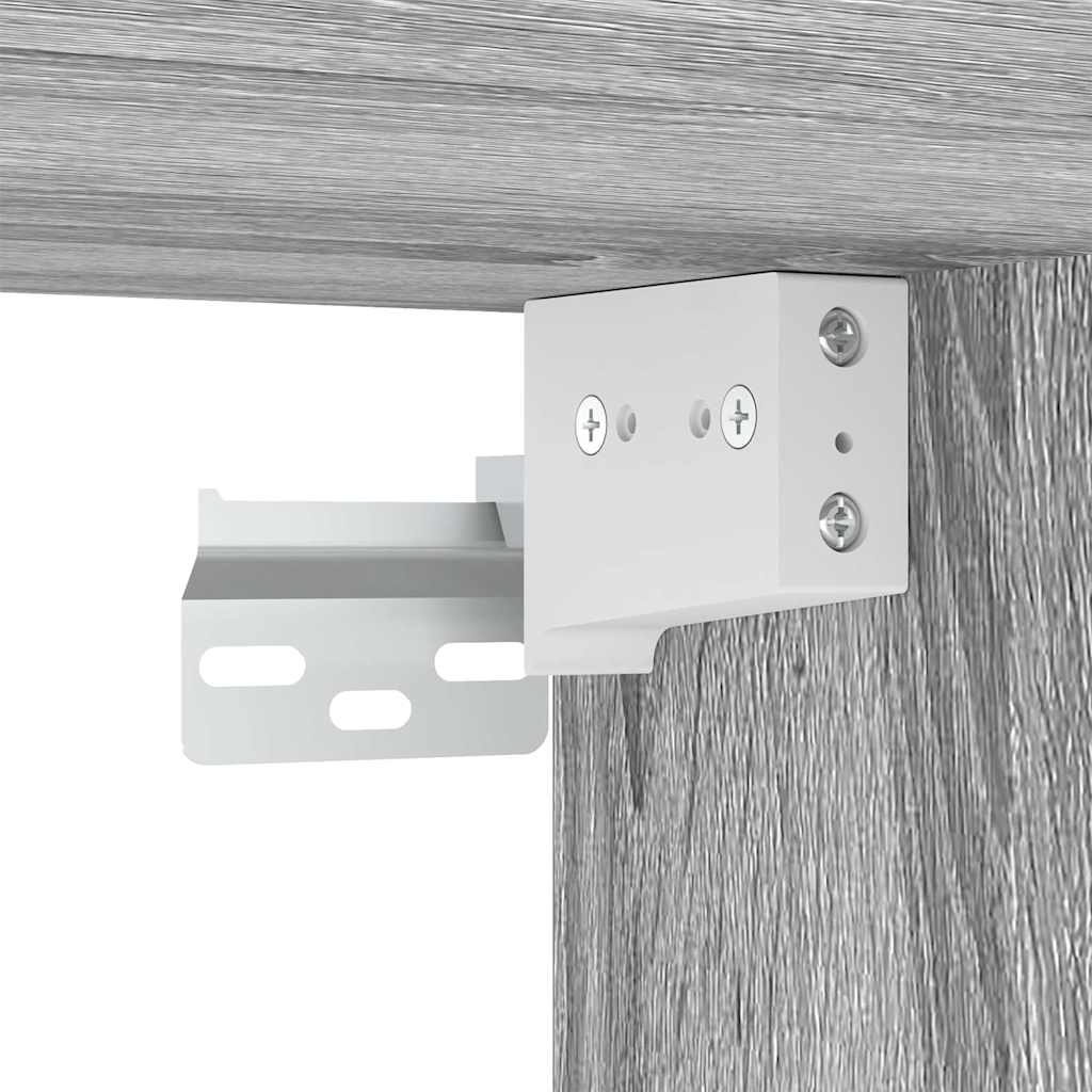 Skoställ grå sonoma 60x35x70 cm konstruerat trä