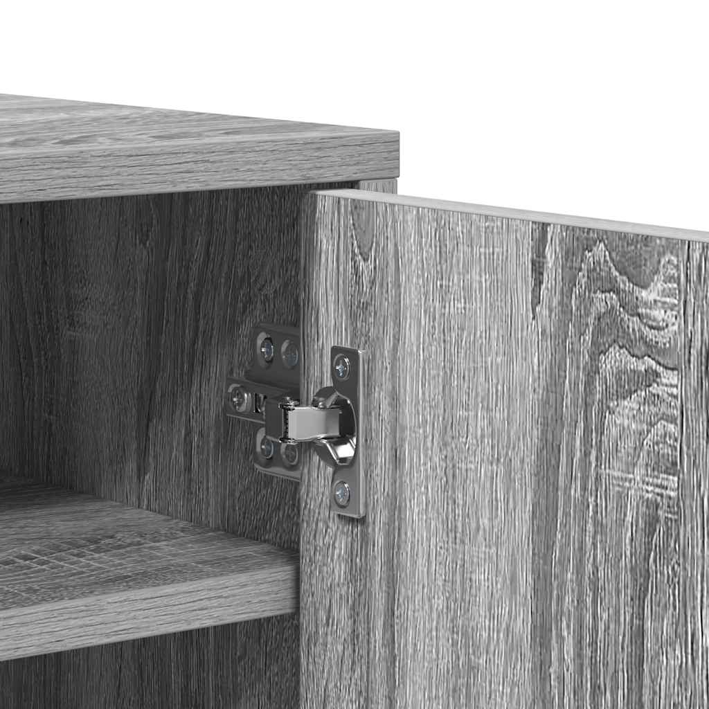 Skoställ grå sonoma 60x35x70 cm konstruerat trä