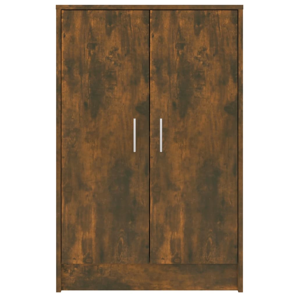 Skoställ Rökfärgad Ek 60x35x92 cm