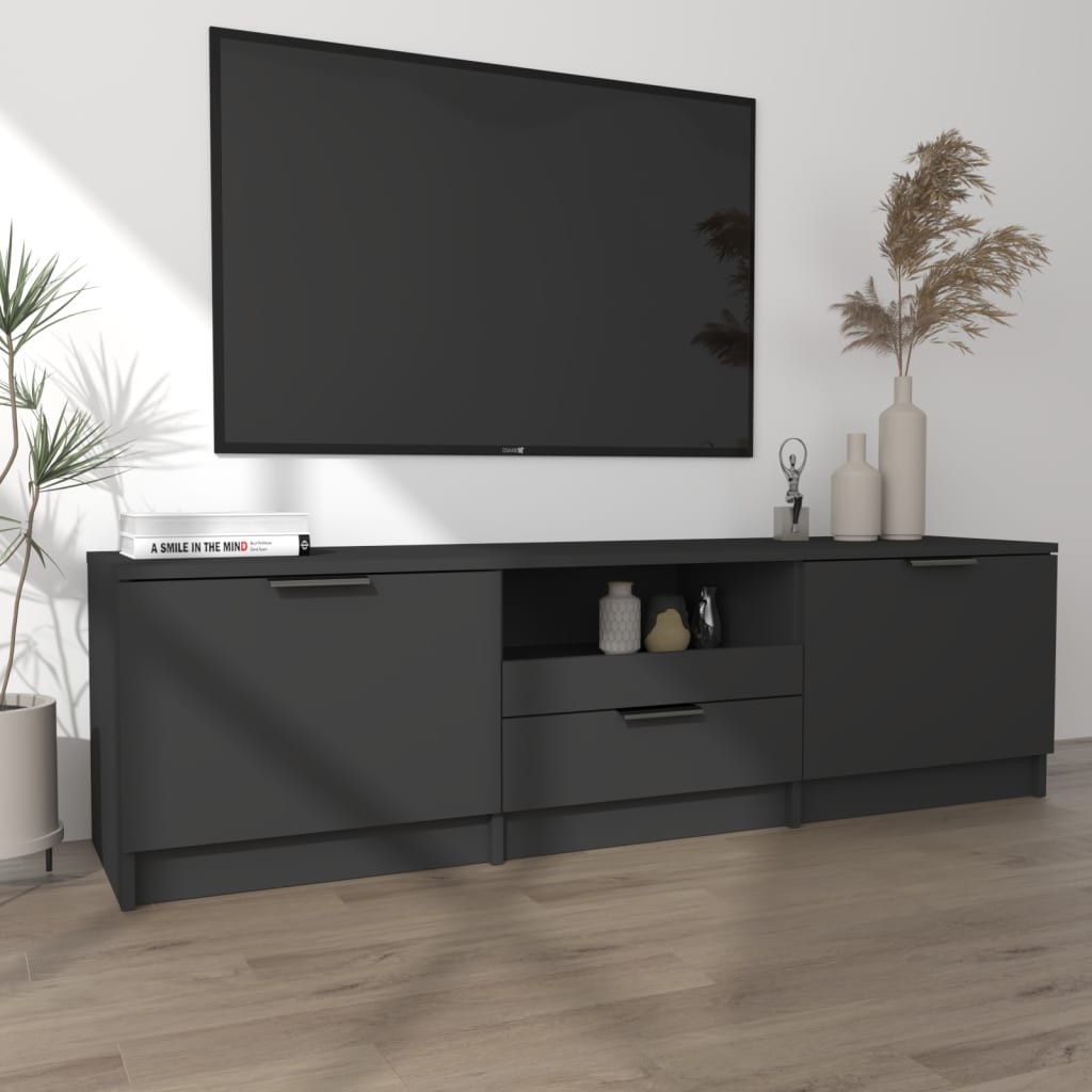 TV-Möbel Svart TV-Bänk 140x35x40 cm