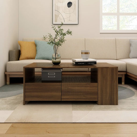 Soffbord Brun Ek 102x55x42 cm