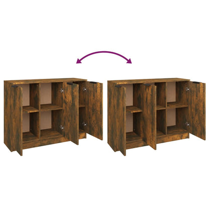 Skänk Rökfärgad Ek 90,5x30x70 cm