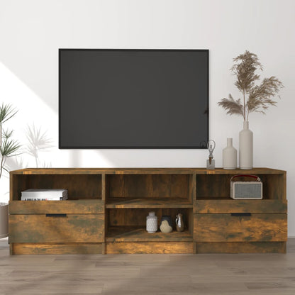 TV-Möbel Rökfärgad Ek TV-Bänk 150x33,5x45 cm