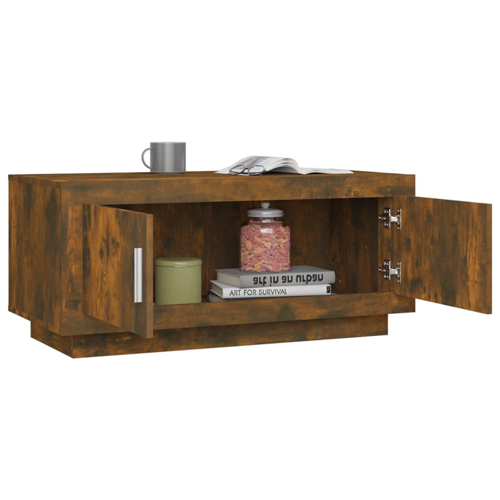 Soffbord Rökfärgad Ek 102x50x45 cm