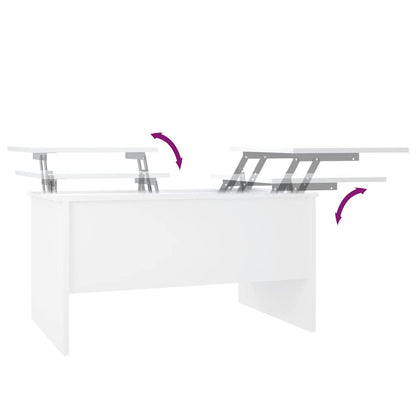 Soffbord Vit 80x50x42,5 cm